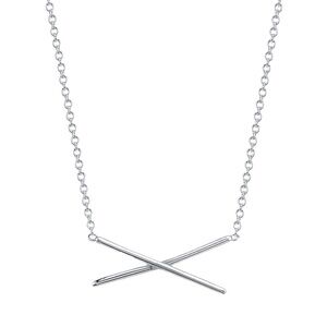 Gabriela Artigas 14k white gold X necklace